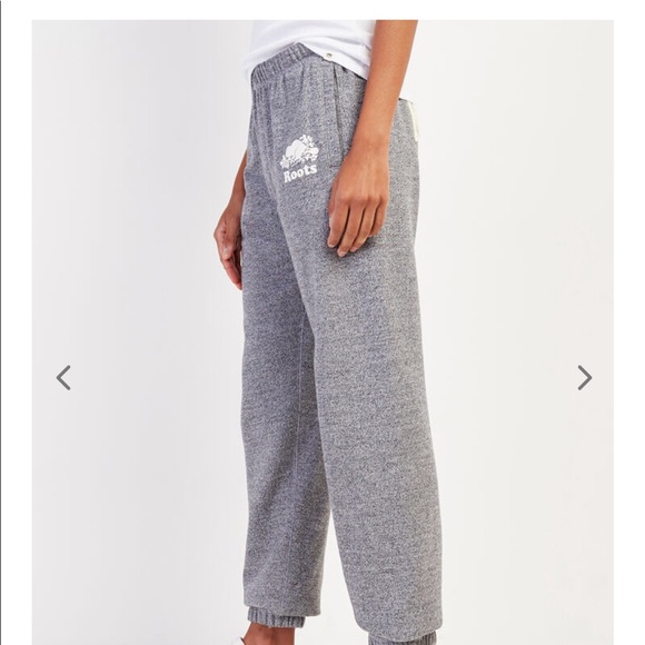 Roots womens boyfriend Sweat pant in RED - Picture 3 of 7